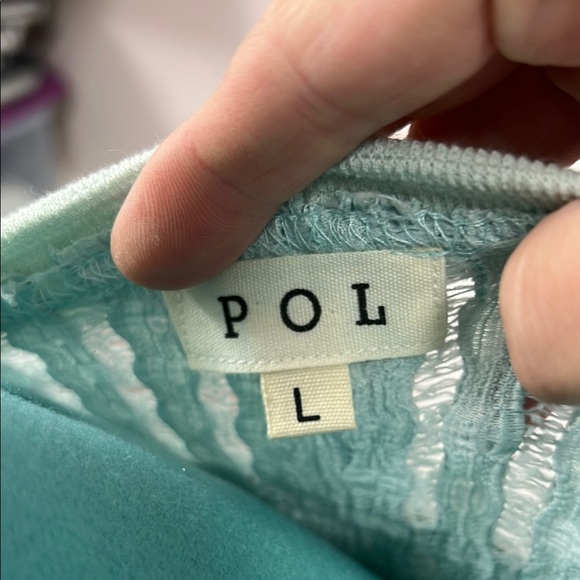 POL Mint Green Textured Tunic - Picture 2 of 6